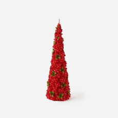 Berry Cone Candle, 10.75"