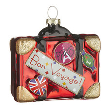 3.5" Bon Voyage Luggage Ornament