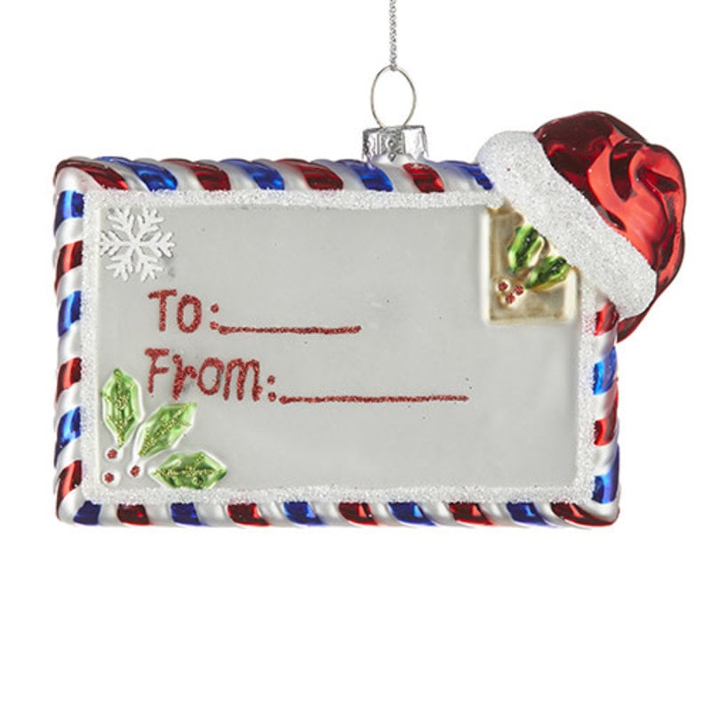 5" Present Tag Ornament