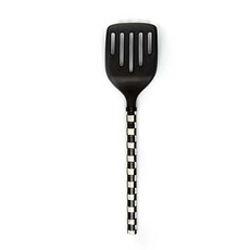 Mackenzie-Childs Courtly Check Slotted Turner-Black