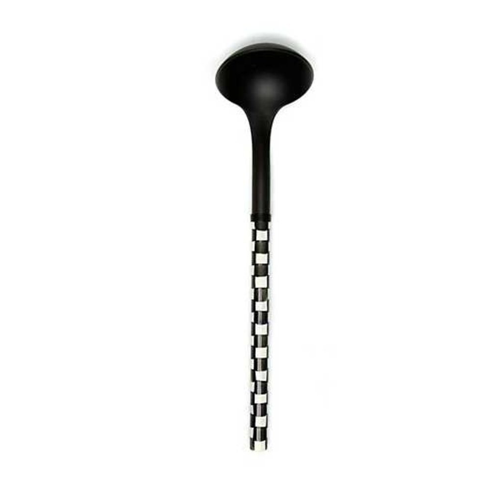 Mackenzie-Childs Courtly Check Ladle-Black
