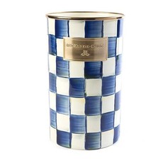 Mackenzie-Childs Royal Check Enamel Utensil Holder