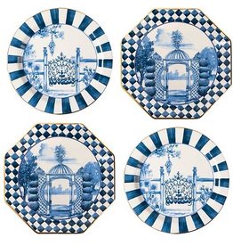 Mackenzie-Childs Royal Toile Small Plates - Set of 4