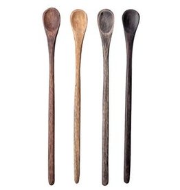 Long Handle Wood Tasting Spoons-Set/4