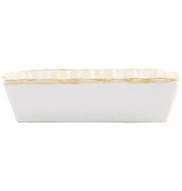 Vietri Italian Bakers White Rectangular Baker-Lg