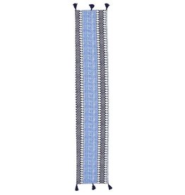 Vietri Bohemian Linens Blue Runner