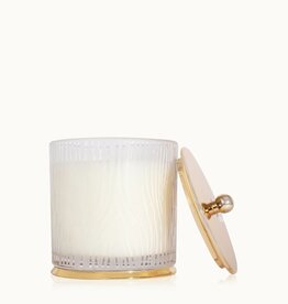 Thymes Frasier Fir Gilded Medium Poured Candle, Frosted Wood Grain