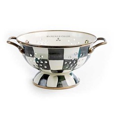 Mackenzie-Childs Courtly Check Enamel Colander - Small