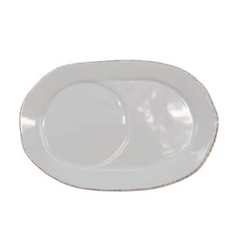 Vietri Lastra Linen Oval Tray