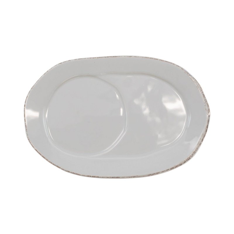 Vietri Lastra Linen Oval Tray