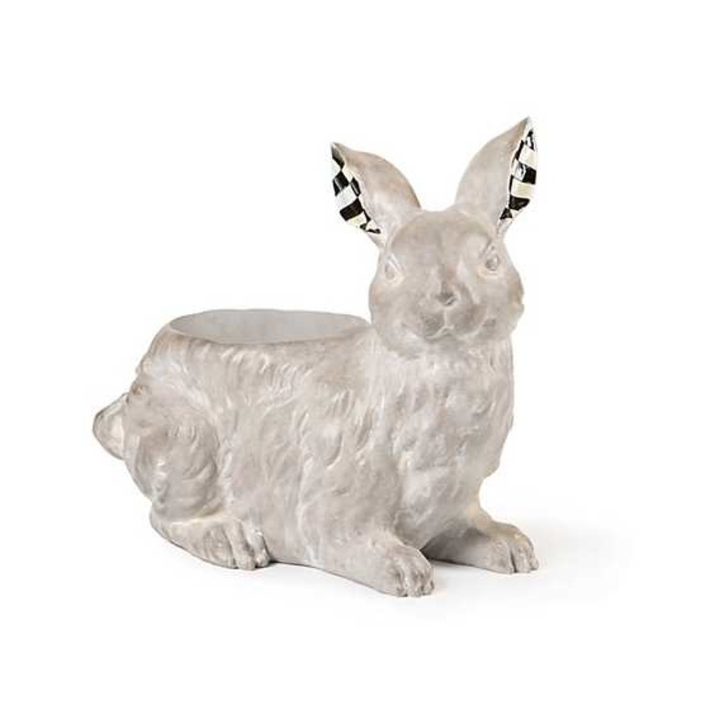 Mackenzie-Childs Naturals Resting Rabbit Planter