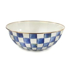 Mackenzie-Childs Royal Check Enamel Everyday Bowl-XLG