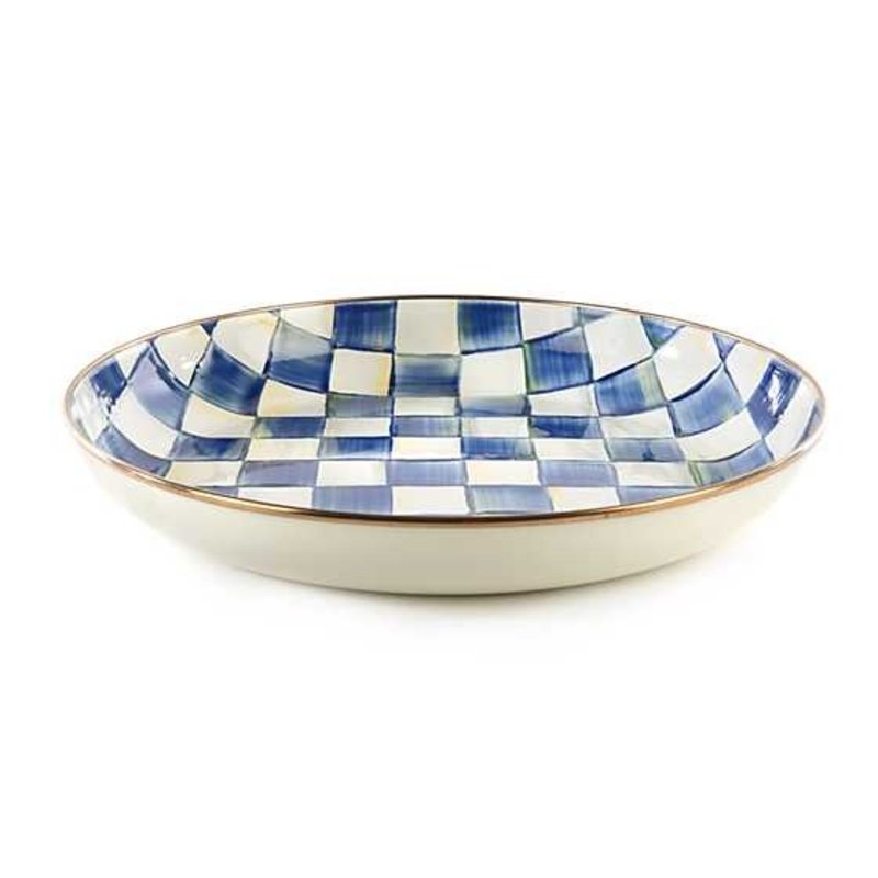 Mackenzie-Childs Royal Check Enamel Abundant Bowl