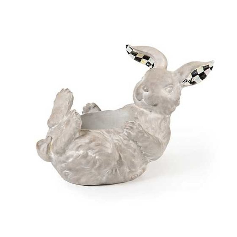 Mackenzie-Childs Naturals Rolling Rabbit Planter