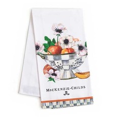 Mackenzie-Childs Peaches & Anemones in Colander Dish Towel