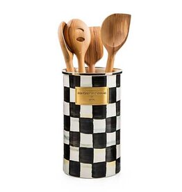 Mackenzie-Childs Courtly check enamel utensil holder