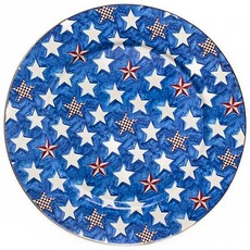 Mackenzie-Childs Royal Star Enamel Serving Platter