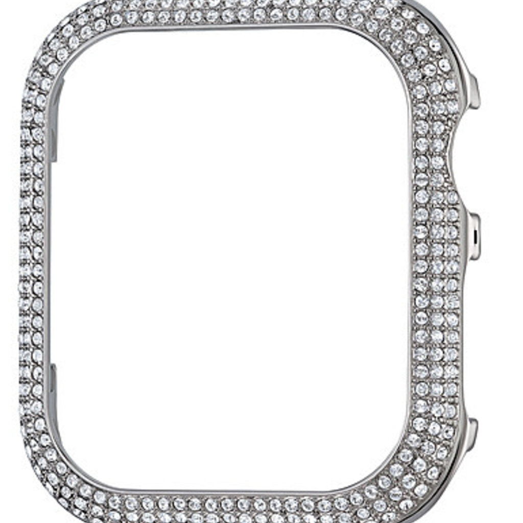 Swarovski Sparkling case compatible with Apple Watch® 42 mm, Silver-tone