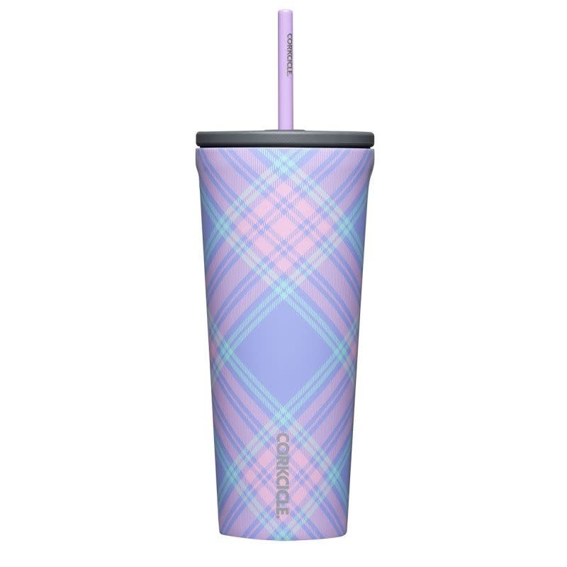 Corkcicle 24 Ounce Springtime Plaid Cold Cup