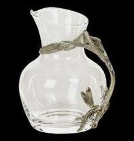 Dragonfly Pewter/Glass Carafe