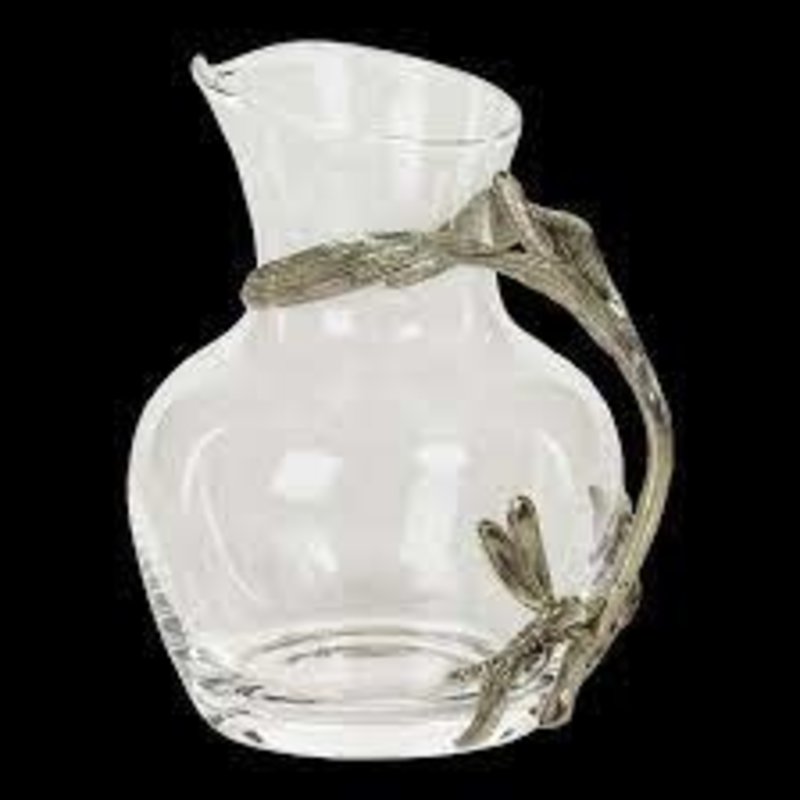 Dragonfly Pewter/Glass Carafe