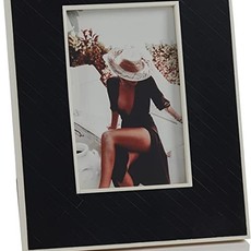 Black Bone Photo Frame with 4 x 6 Inlay