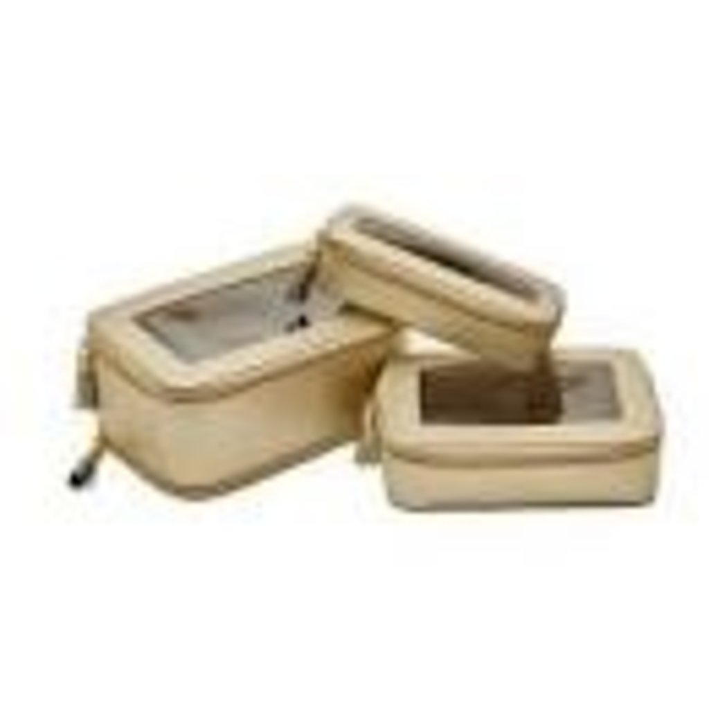 Leah Leah 3pc Cosmetic Case (gold)