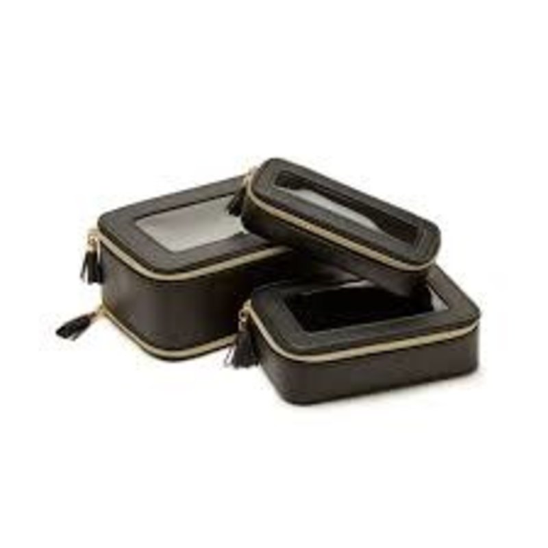 Brouk Leah 3pc Cosmetic Case (black)