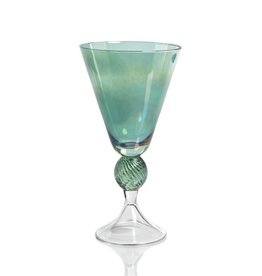Zodax Cassis Vintage Stem Glass Green