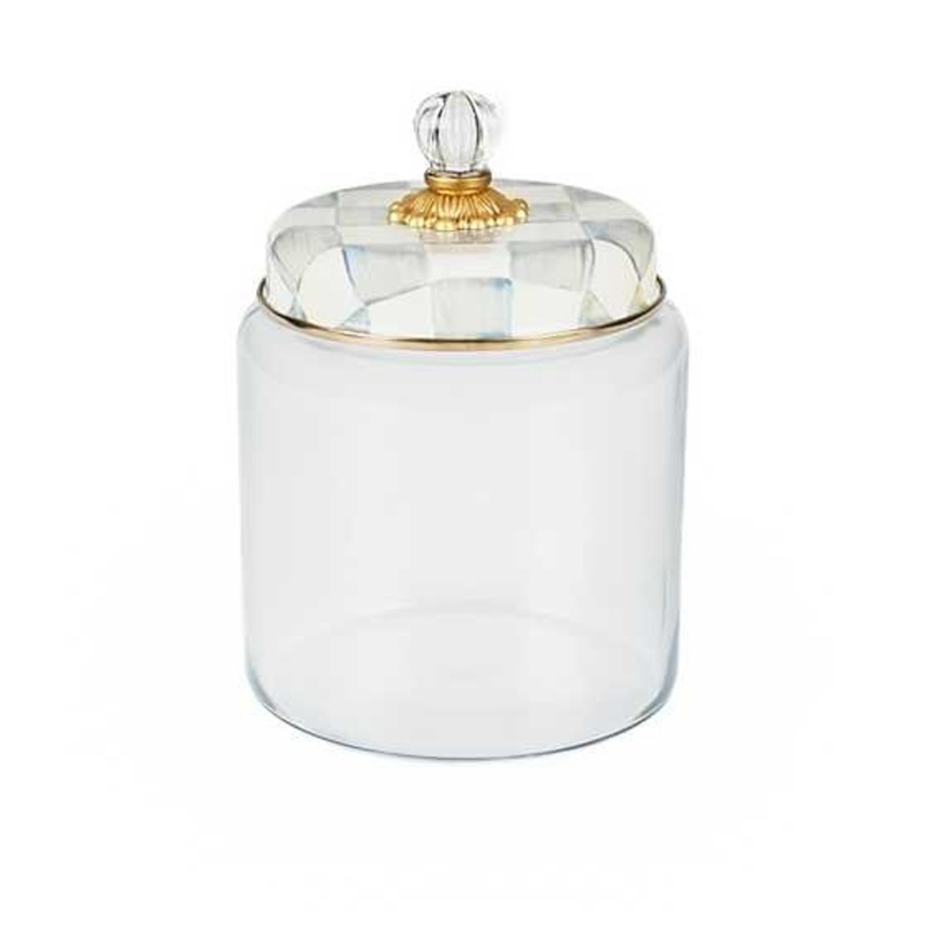 Mackenzie-Childs Sterling Check Kitchen Canister-Large