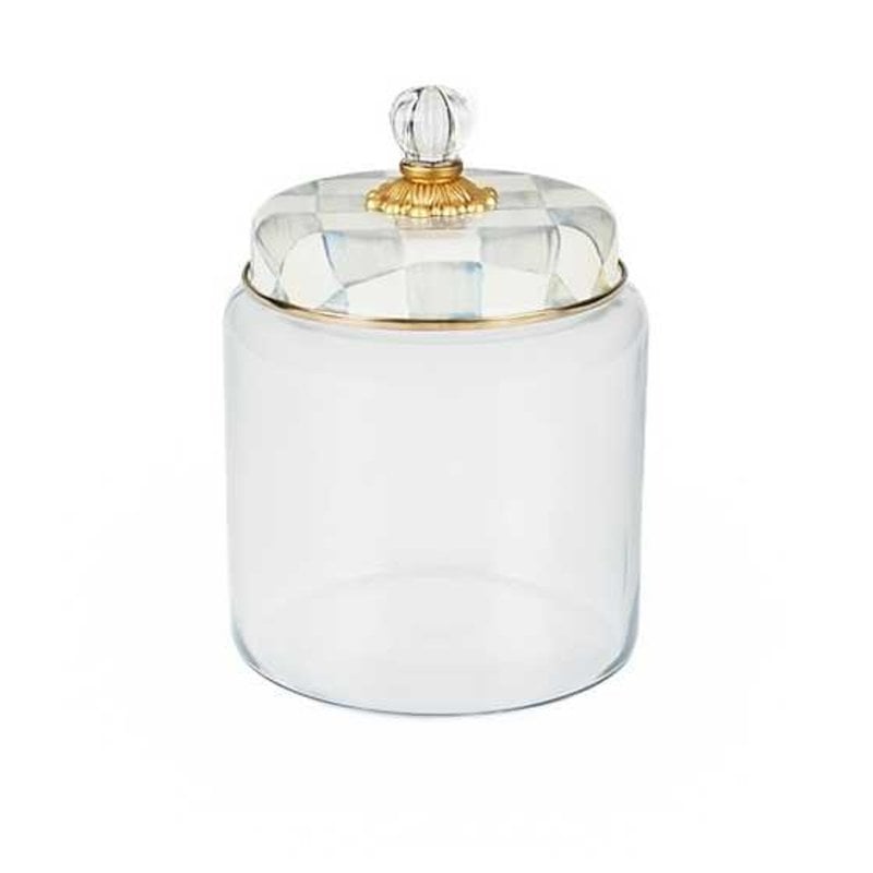 Mackenzie-Childs Sterling Check Kitchen Canister-Large