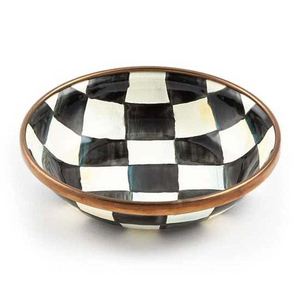 Mackenzie-Childs Courtly Check Enamel Dipping Bowl