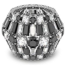 Swarovski Hyperbola Ring Black /RHS 55