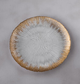 Beatriz Ball Charger Plate - Glass Clear & Gold