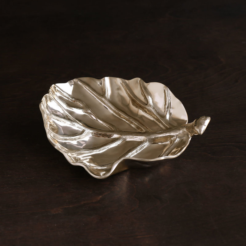 Beatriz Ball Sierra MODERN Foglia  Leaf Small Tray( gold)