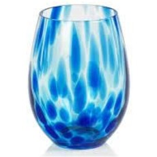 Blue Tortoise Stemless All Purpose Glass