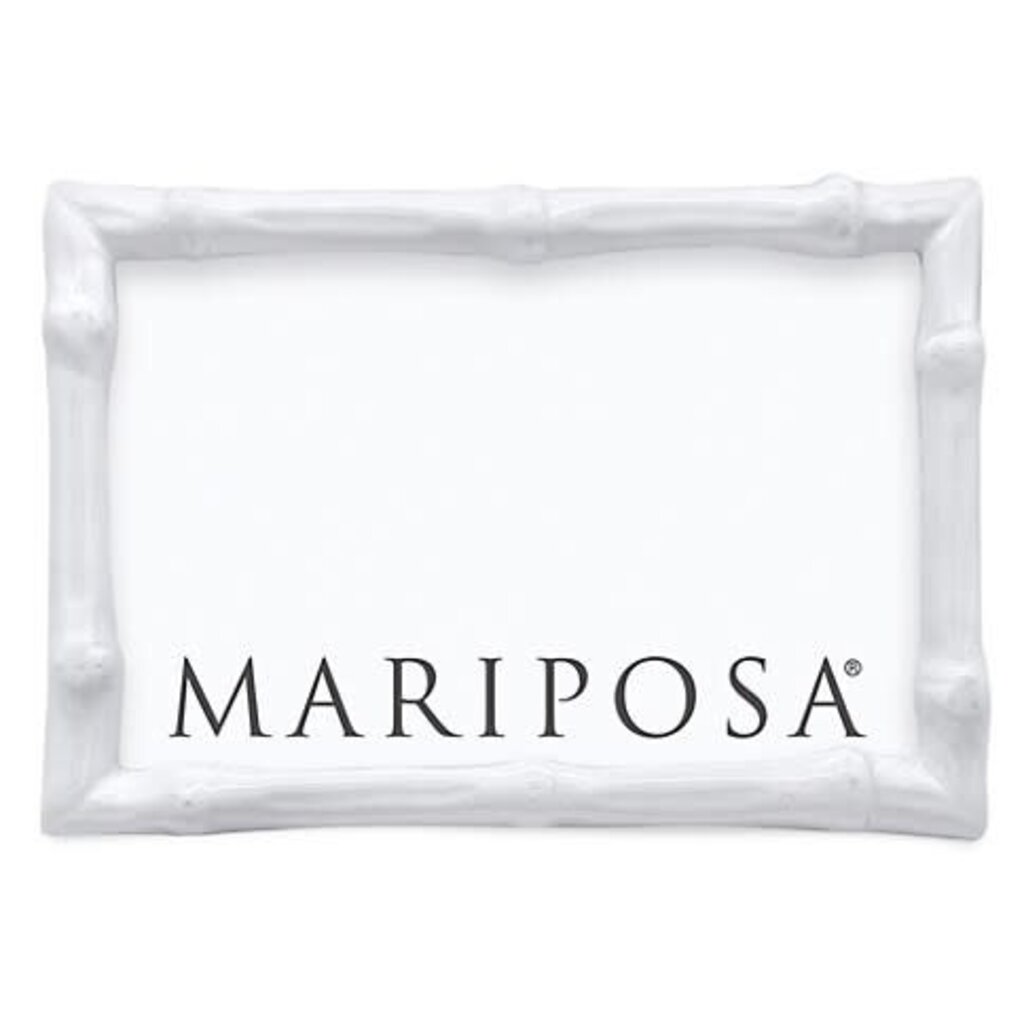 Mariposa Bamboo White 5x7 Frame
