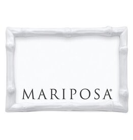 Mariposa Bamboo White 5x7 Frame