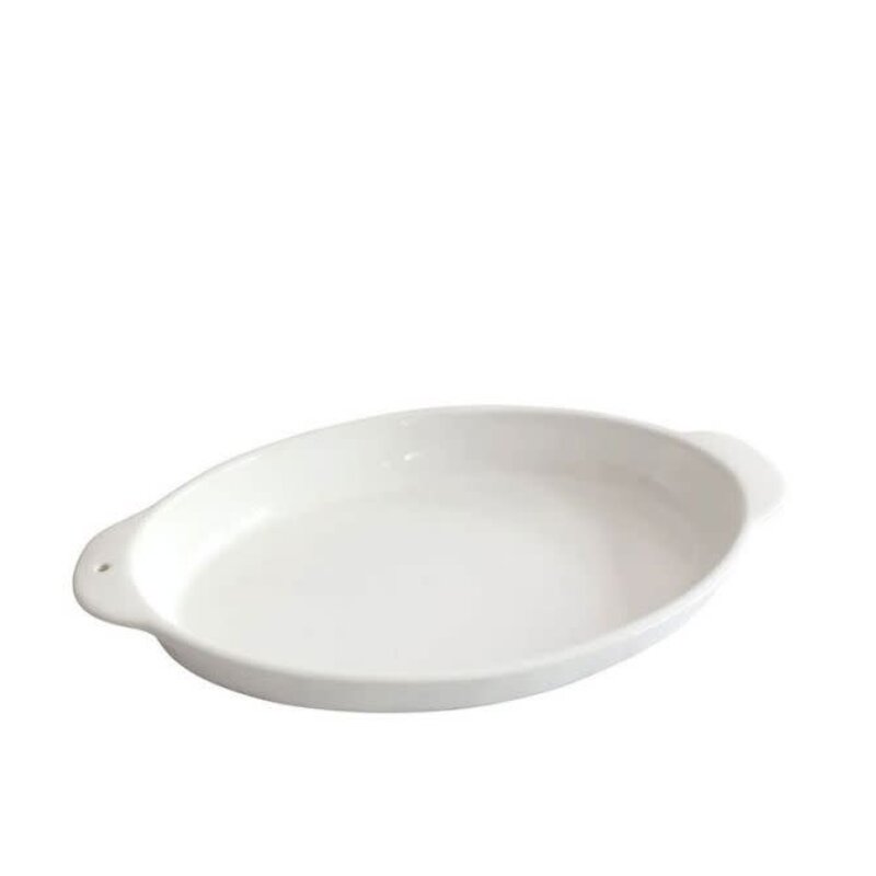 nora fleming oval baker, pinstripes