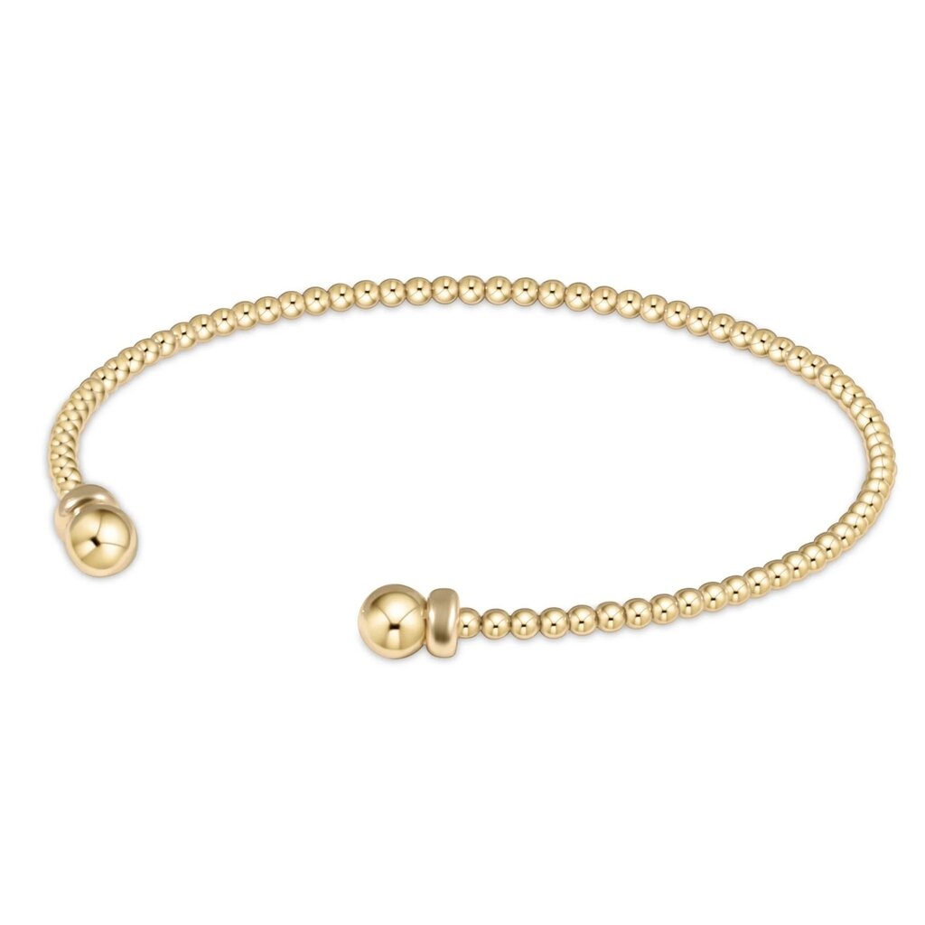 ENewton Design Classic Gold 2mm Bead Cuff Bracelet
