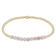 ENewton Design GOLD BLISS 2MM BRACELET - PINK OPAL