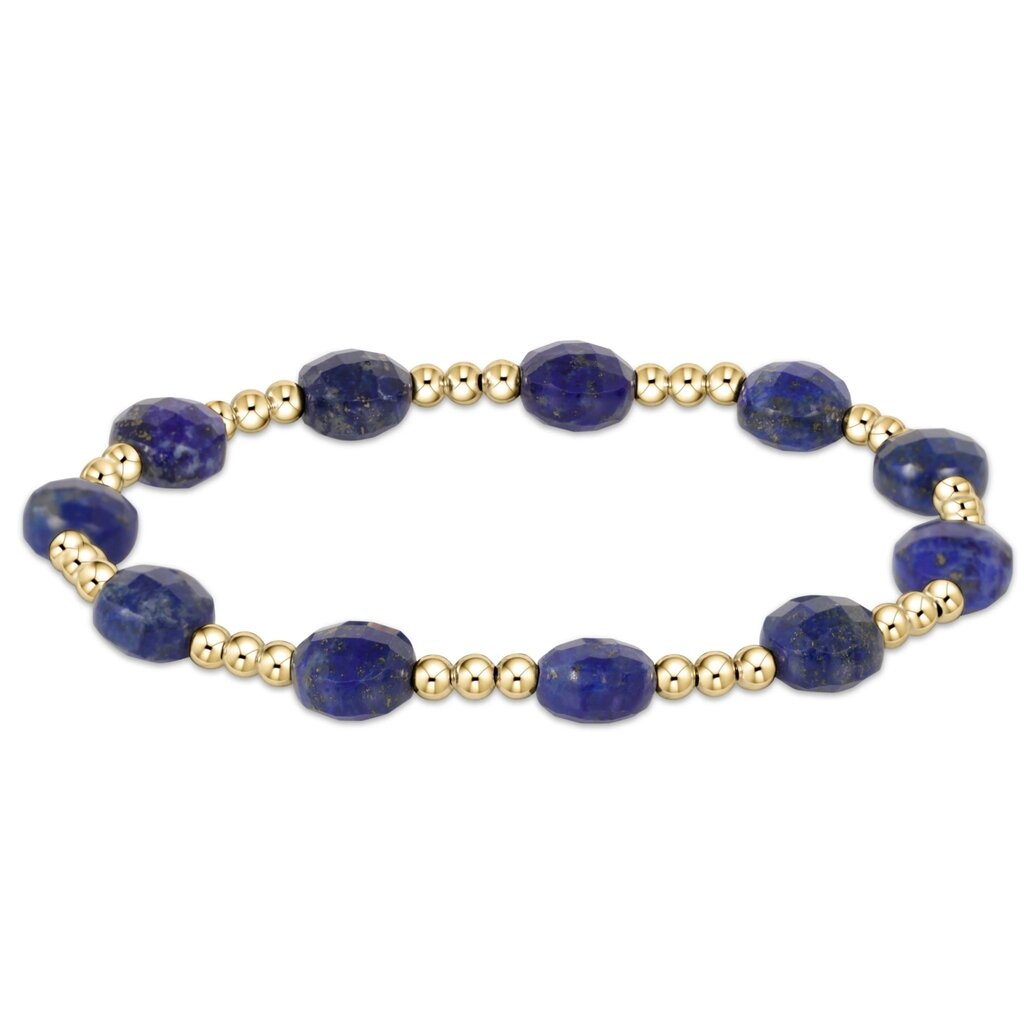 ENewton Design Admire Gold 3mm Bead Bracelet-Lapis