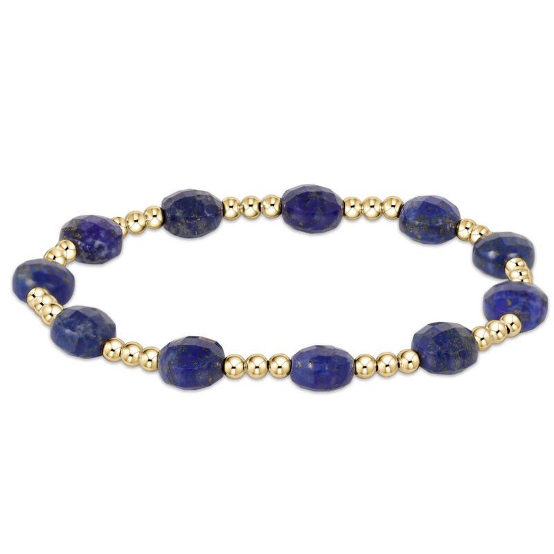 ENewton Design Admire Gold 3mm Bead Bracelet-Lapis