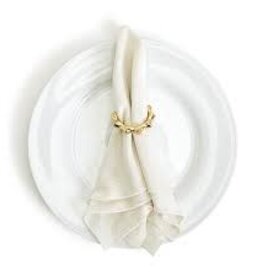 S/4 Golden Bamboo Napkin Rings