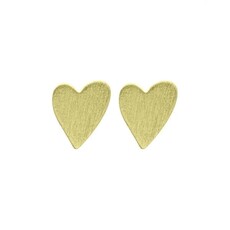 Sheila Fajl Amores Studs .5" Gold Plated