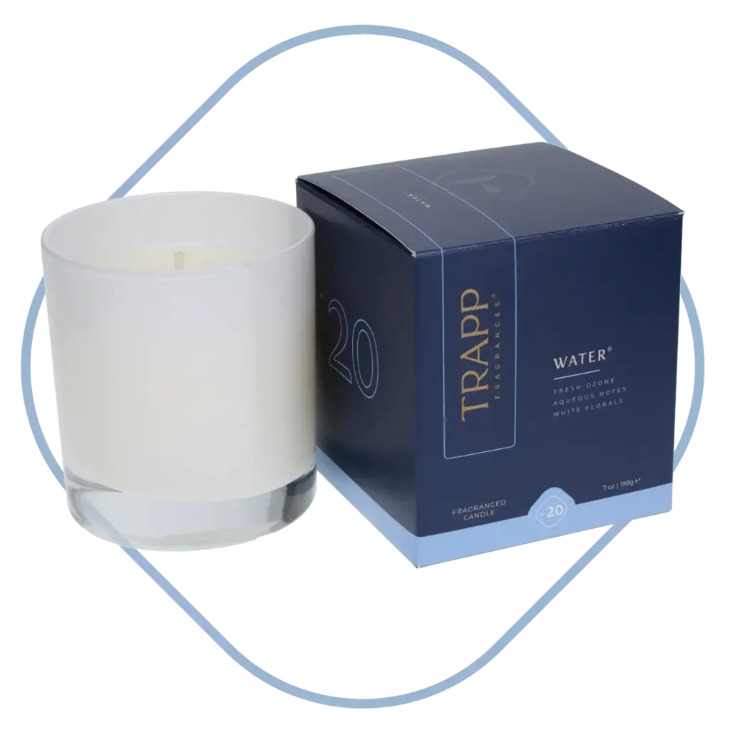 TRAPP Water 7 oz Candle , Signature Box