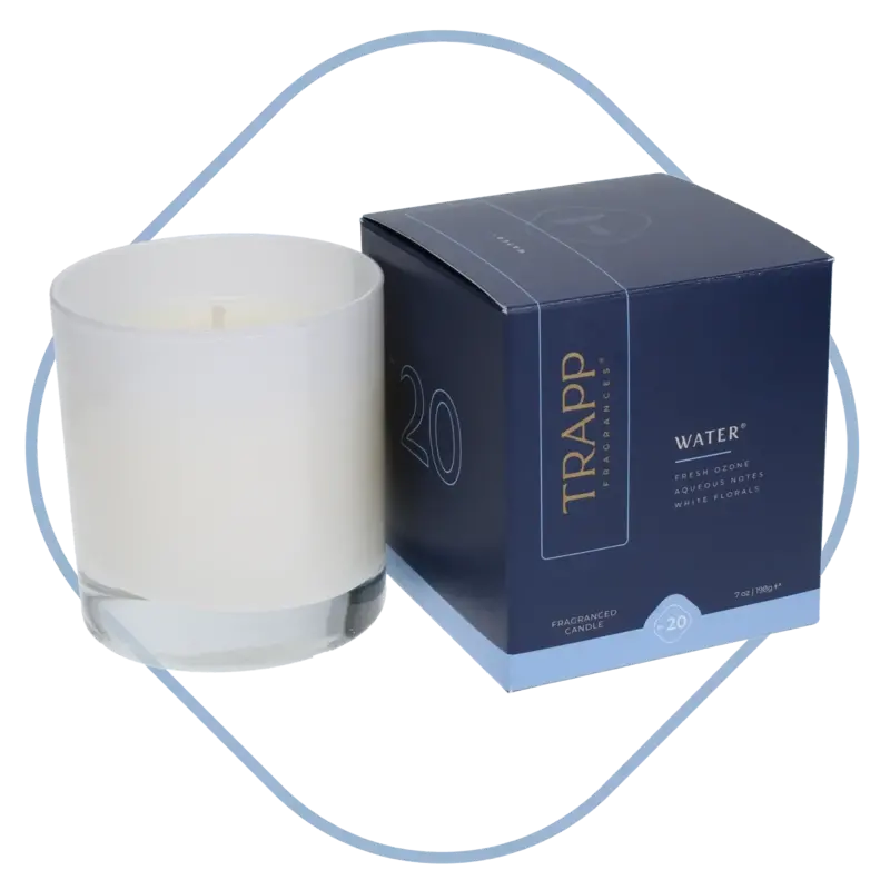 TRAPP Water 7 oz Candle , Signature Box