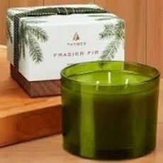 Thymes Frasier Fir 21oz Green 4-wick Candle