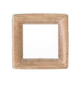 Caspari Rattan Paper Salad/Dessert Plates