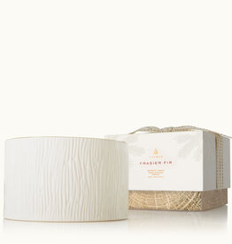 Thymes Frasier Fir Gilded Ceramic Poured Candle 3-wick